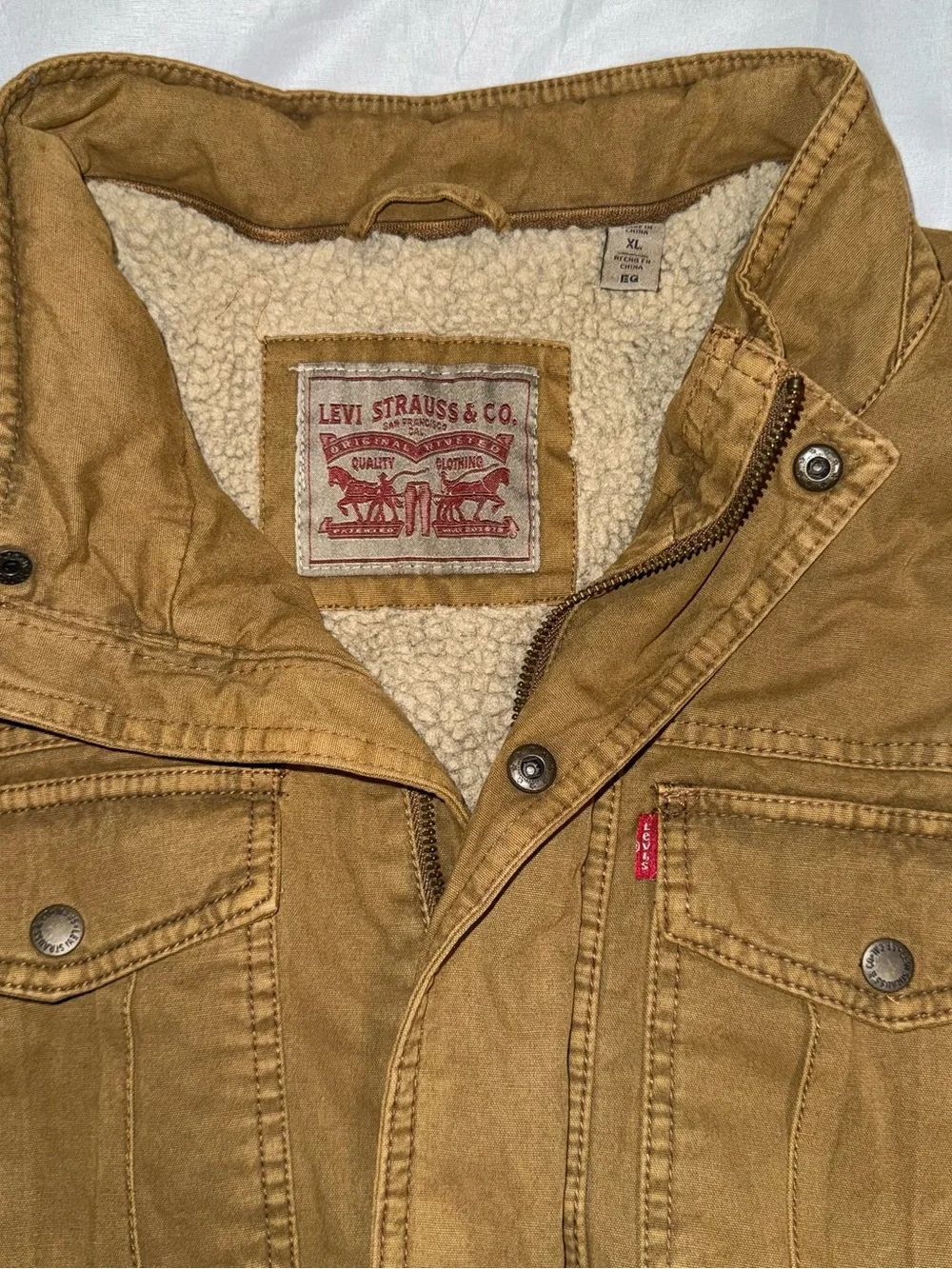 Levi’s Military Sherpa-Lined Field Jacket - Men Size XL